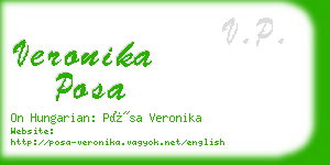 veronika posa business card